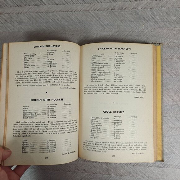 The Sexton Cookbook 1950 First Edition Hardcover Vintage Local Recipes - Picture 7 of 8